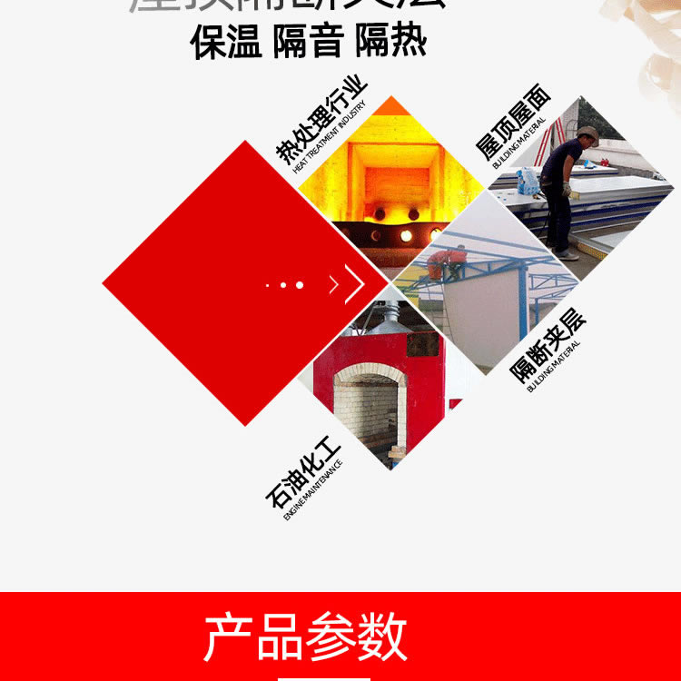 屋頂隔斷夾層巖棉板
